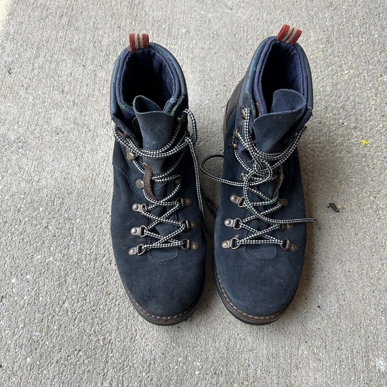 2010s super dry navy suede and brown leather