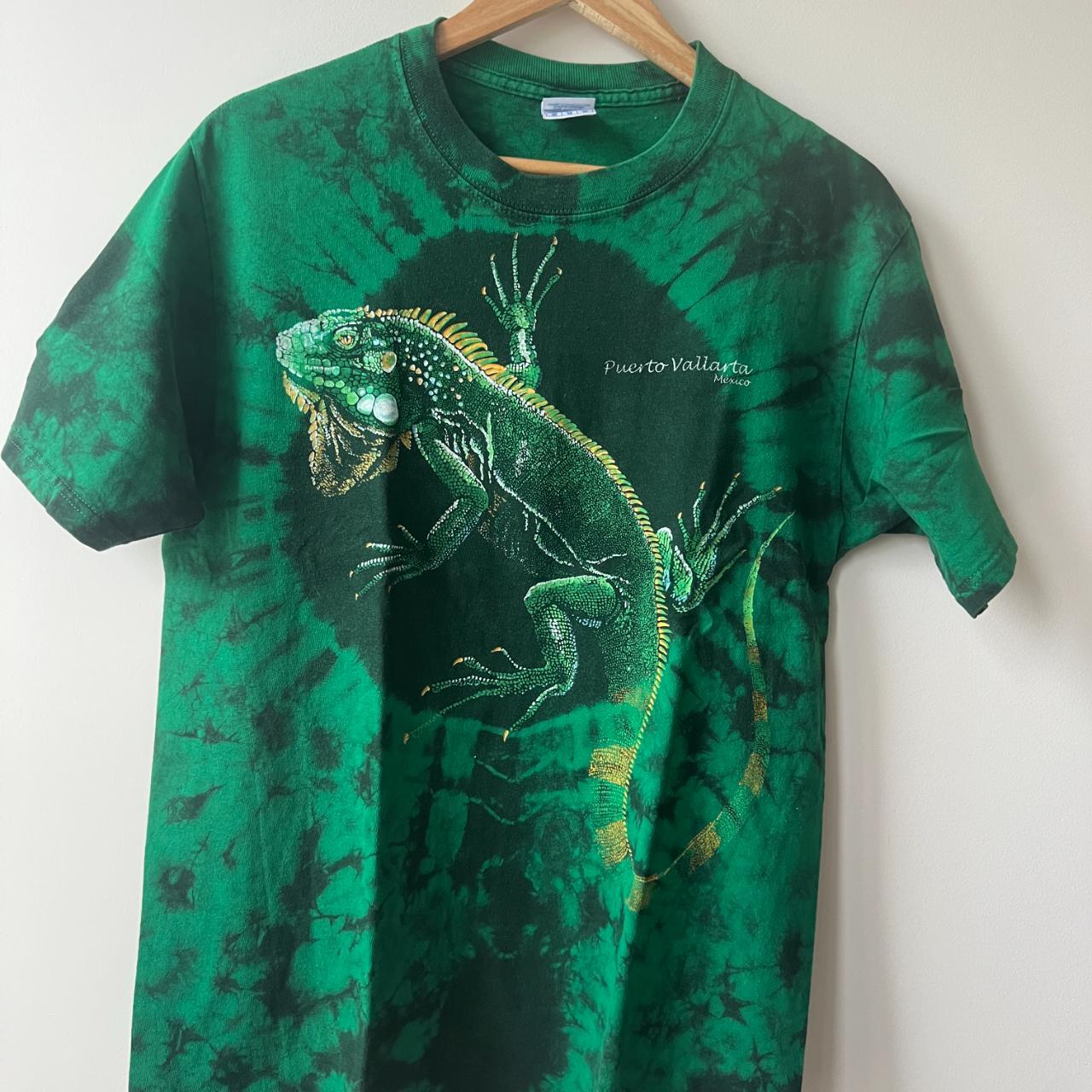 Yazbek Tie Dye T-shirt Green Size Medium (see photo... - Depop