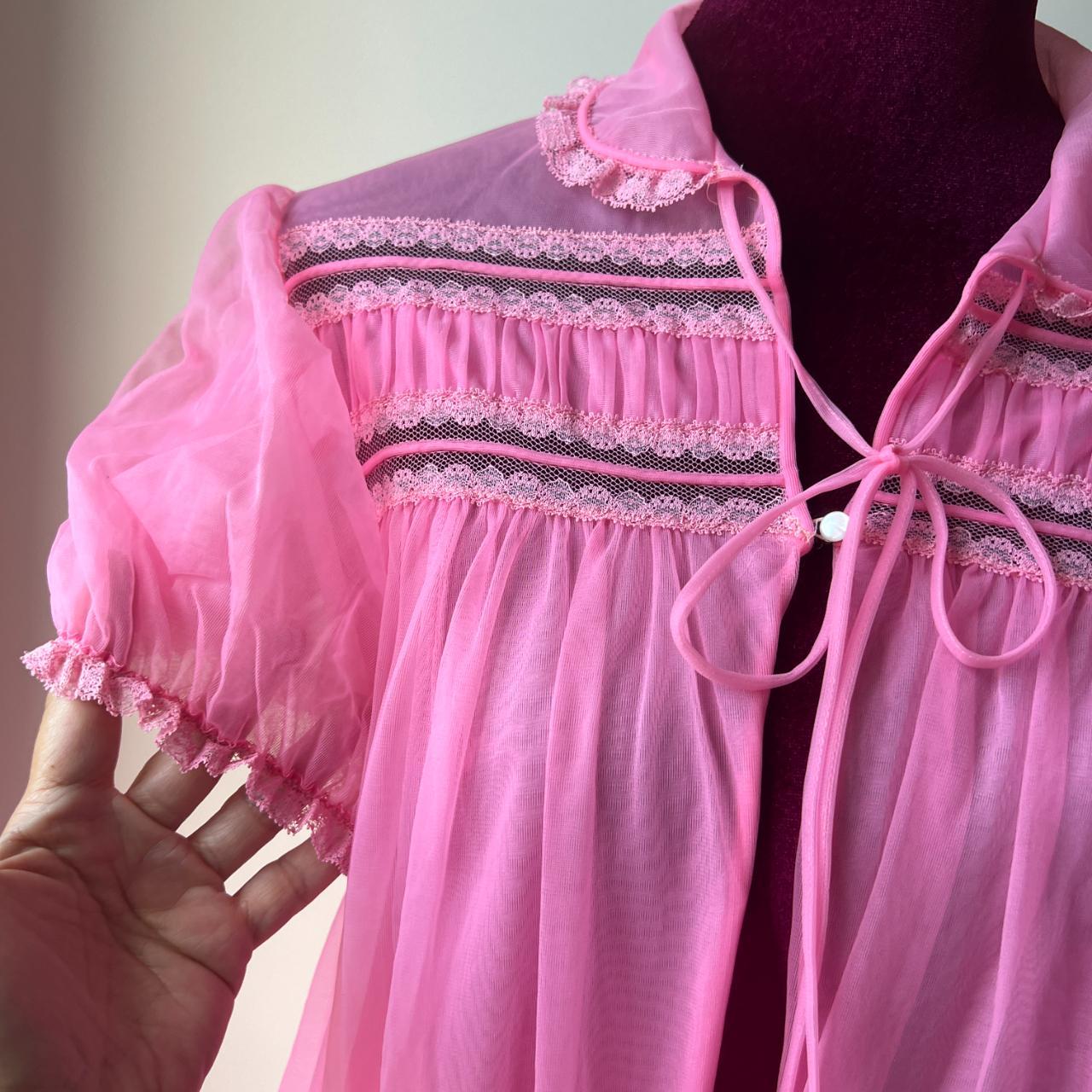 Pink Chiffon Robe 