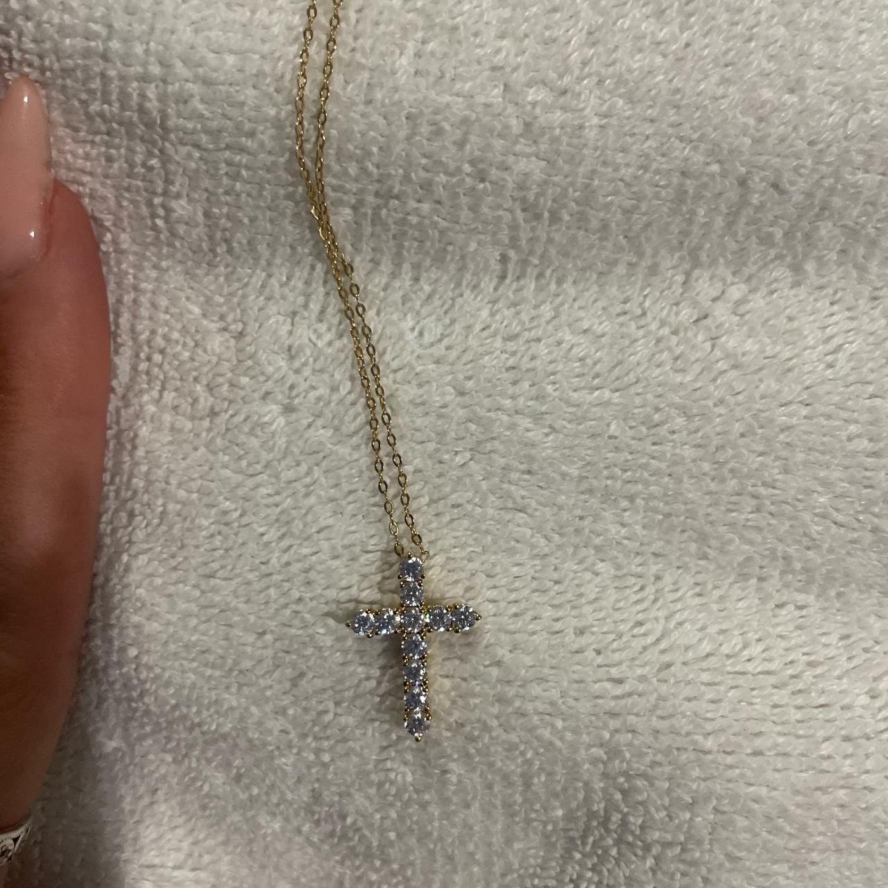 Nadri cross online pendant necklace