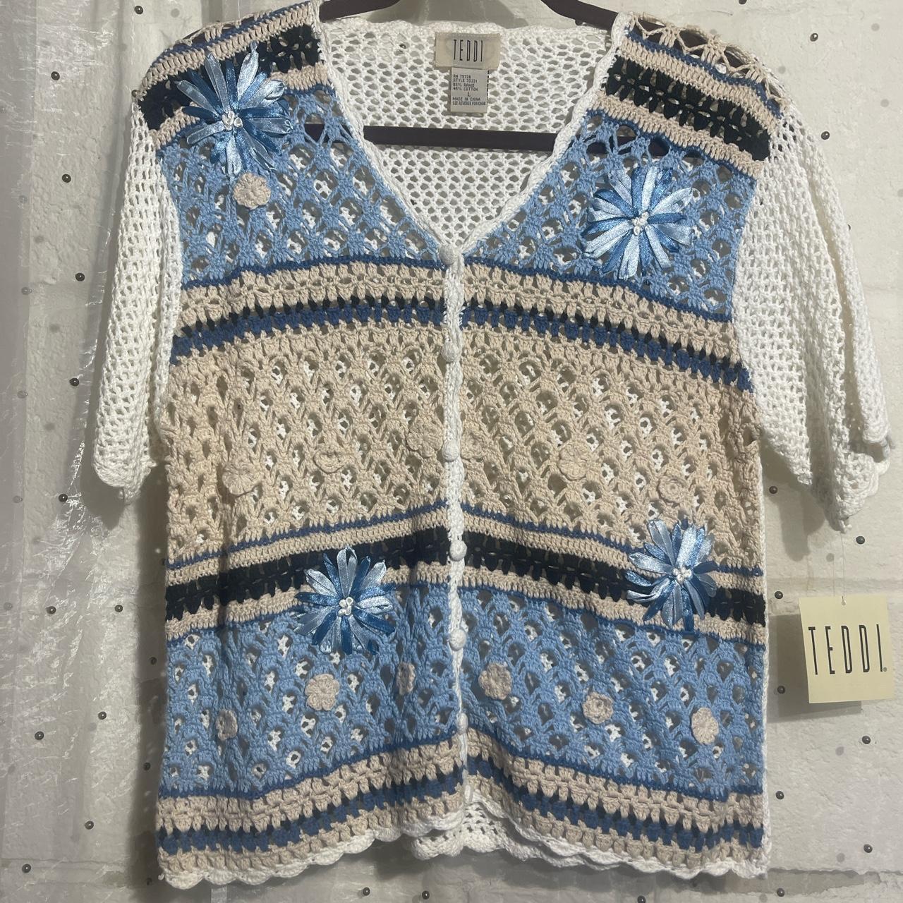 Vintage coquette cottage core crochet short