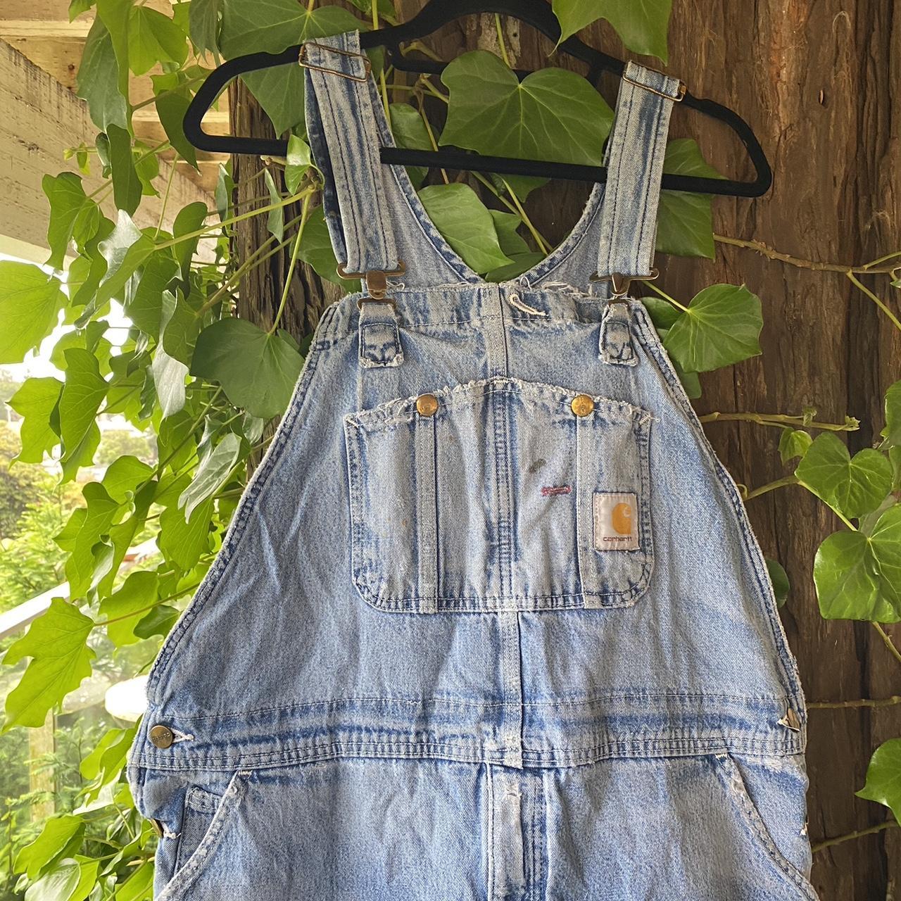 Carhartt hot sale denim overalls