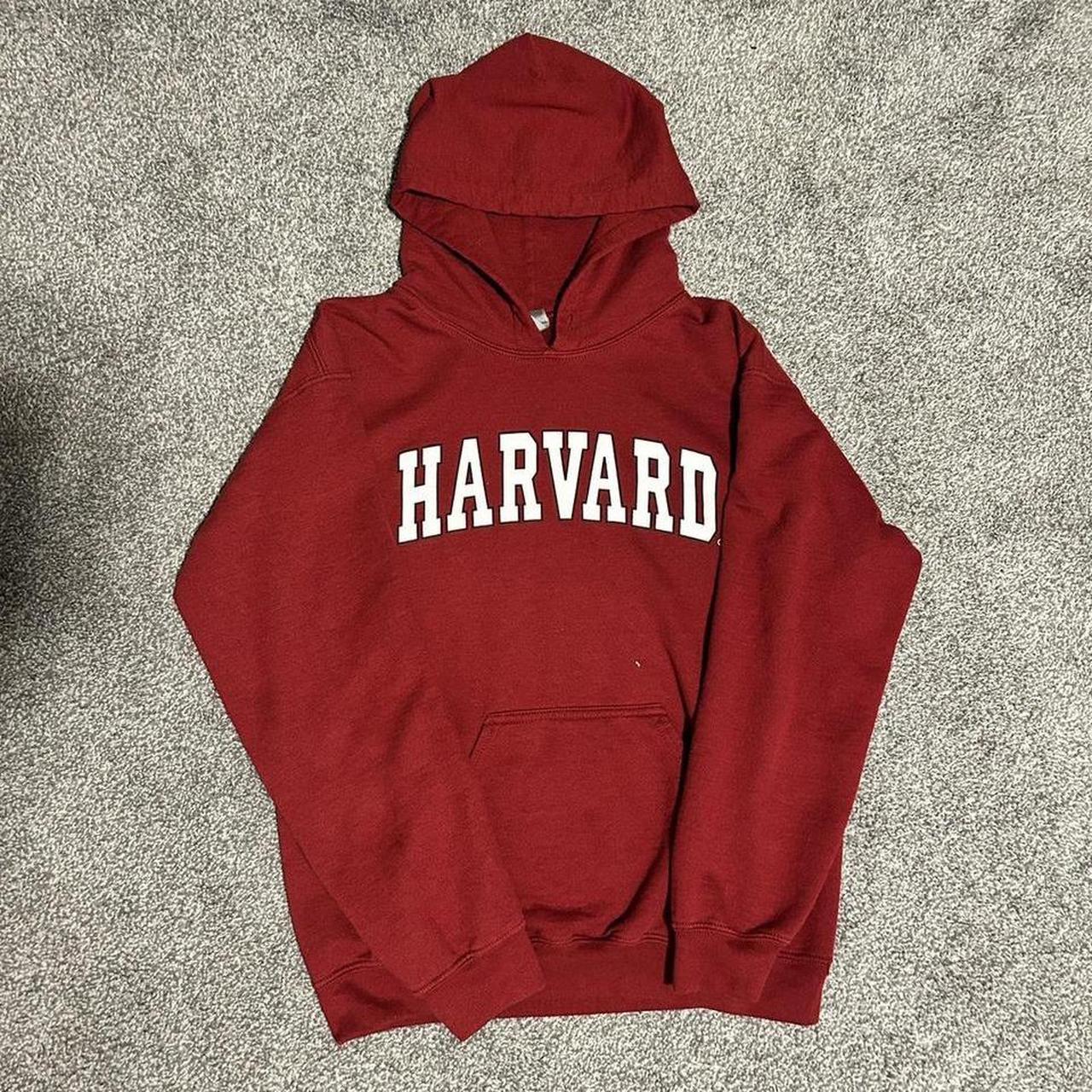 Red ‘Harvard’ DM BEFORE BUYING size S Gildan hoodie - Depop