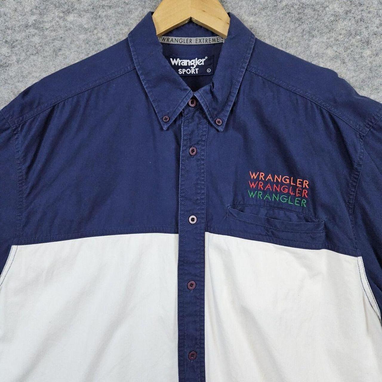 Wrangler Men's Shirt - Blue/White - L – Wrangler … - image 2