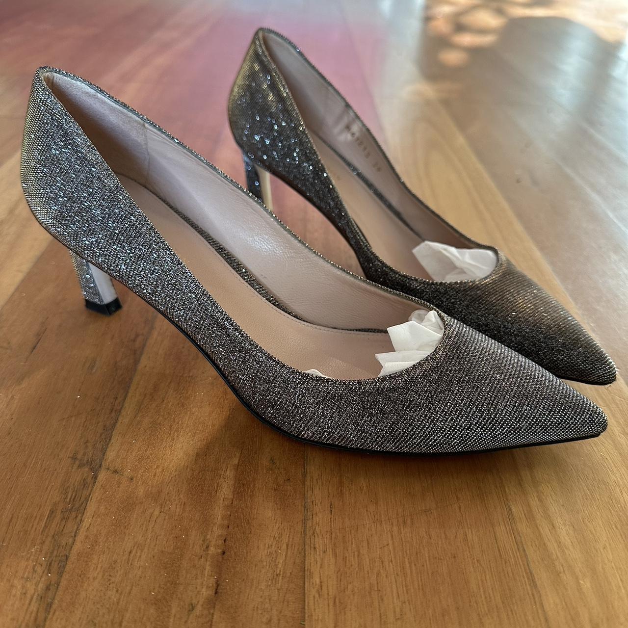 Stuart weitzman silver heels online