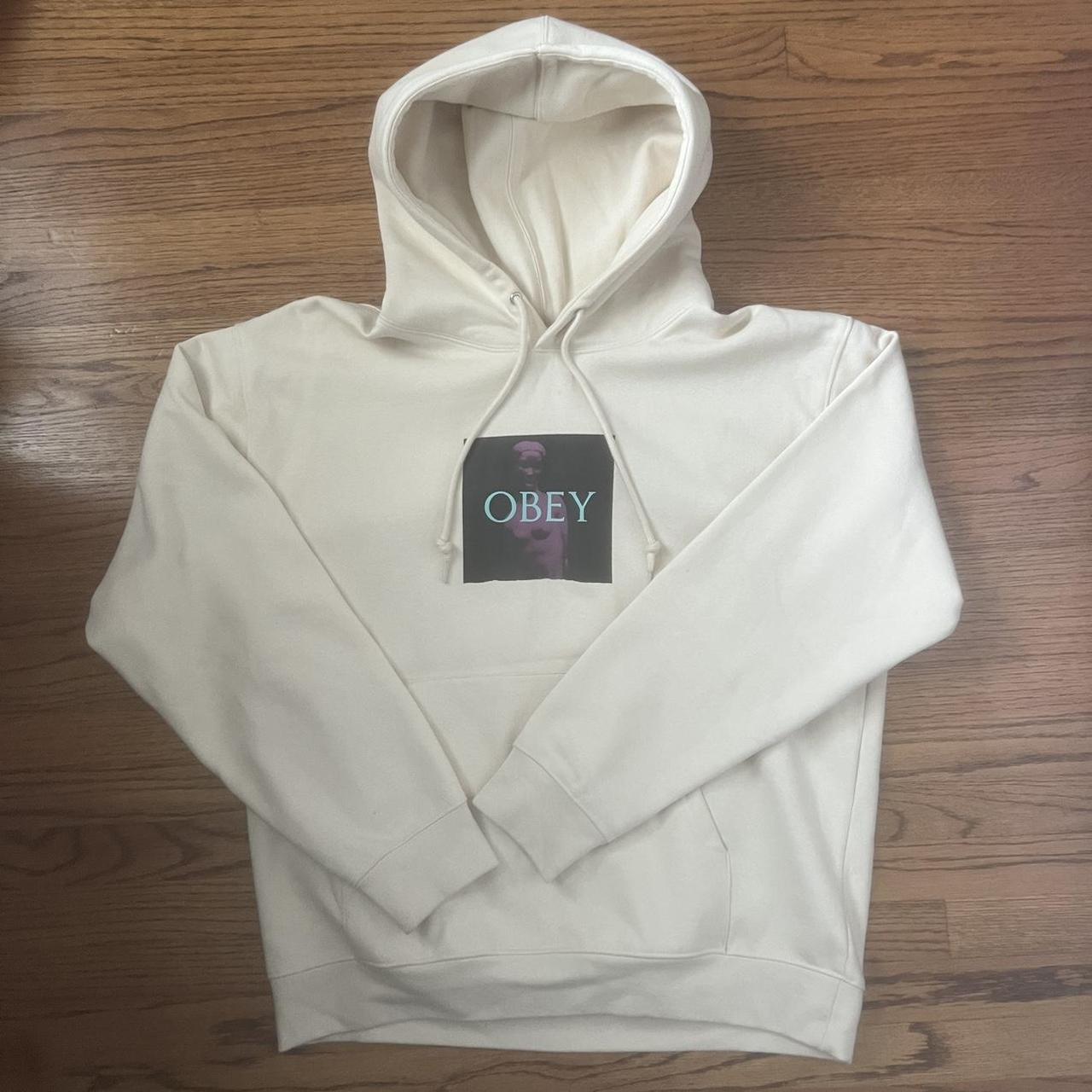 OBEY Soft Hoodie. Super Comfortable and Neutral. - Depop