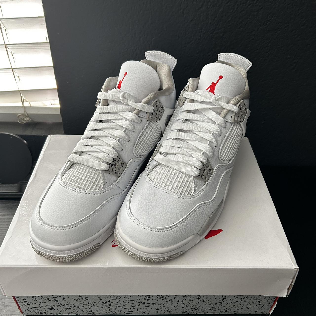 mens air jordan 4 white oreo