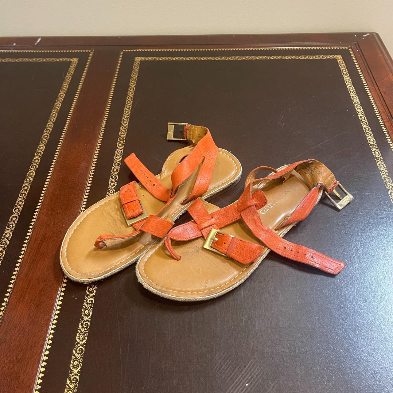 Franco sarto best sale orange sandals