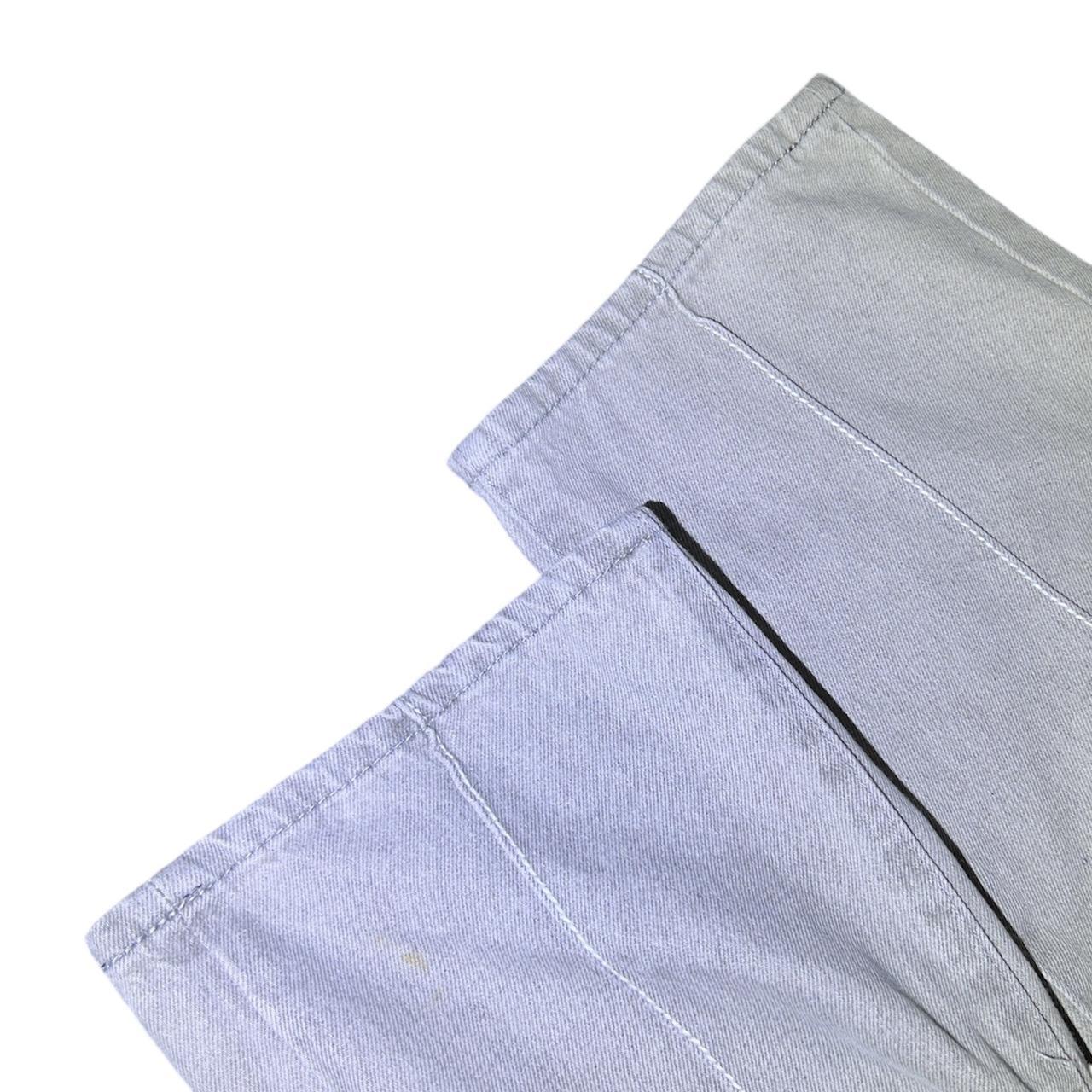 CRTZ Corteiz C star light gray white denim jeans | Depop