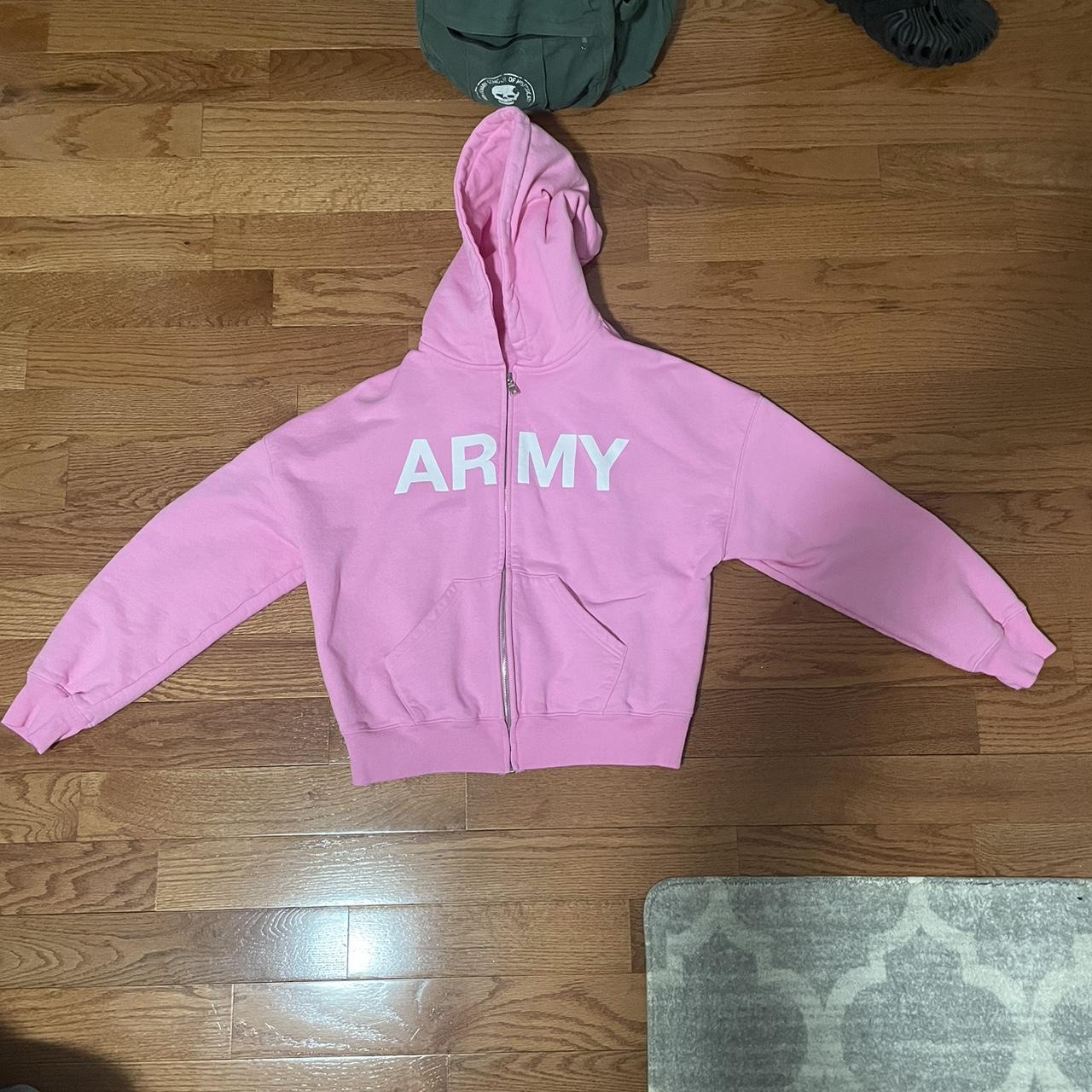 Pink Army Zip Up