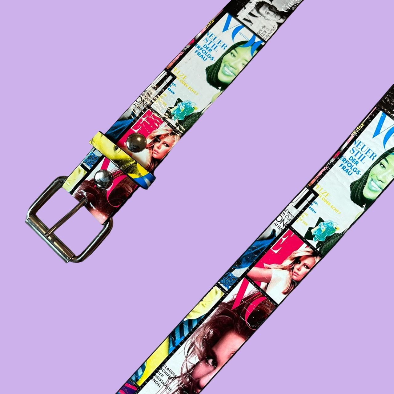 Women's Purple and Pink Belt Depop