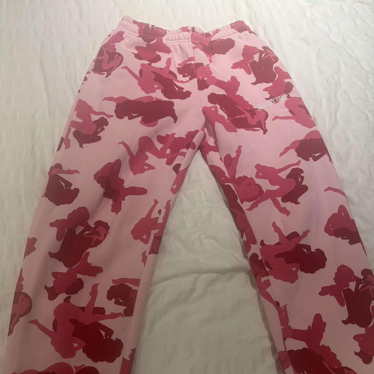 Pink bape hot sale joggers