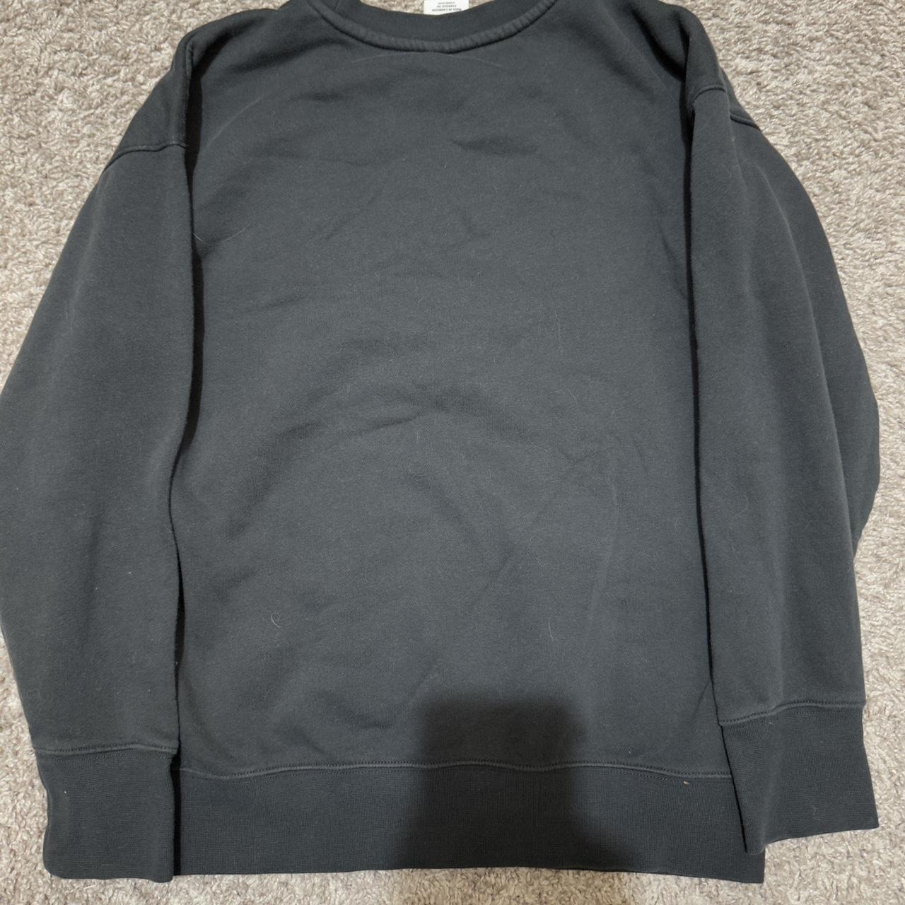 really nice black nike crewneck/sweatshirt cut the... - Depop