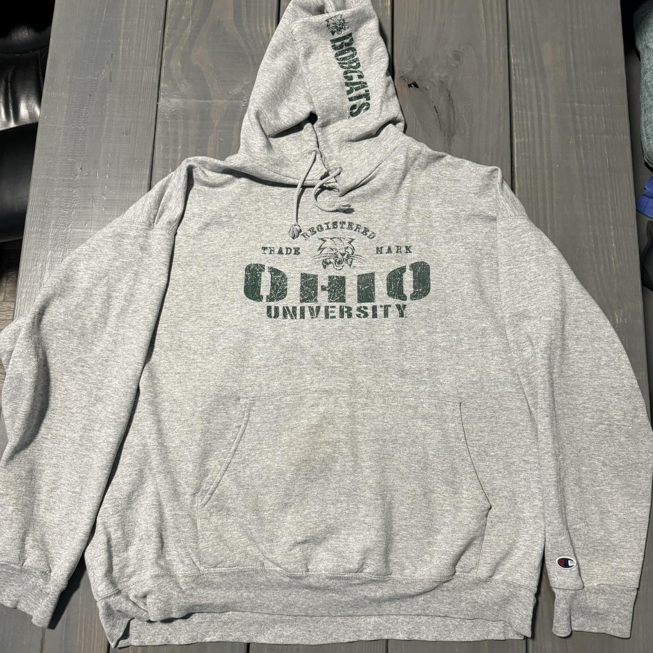 Ohio University Grey hoodie - Depop