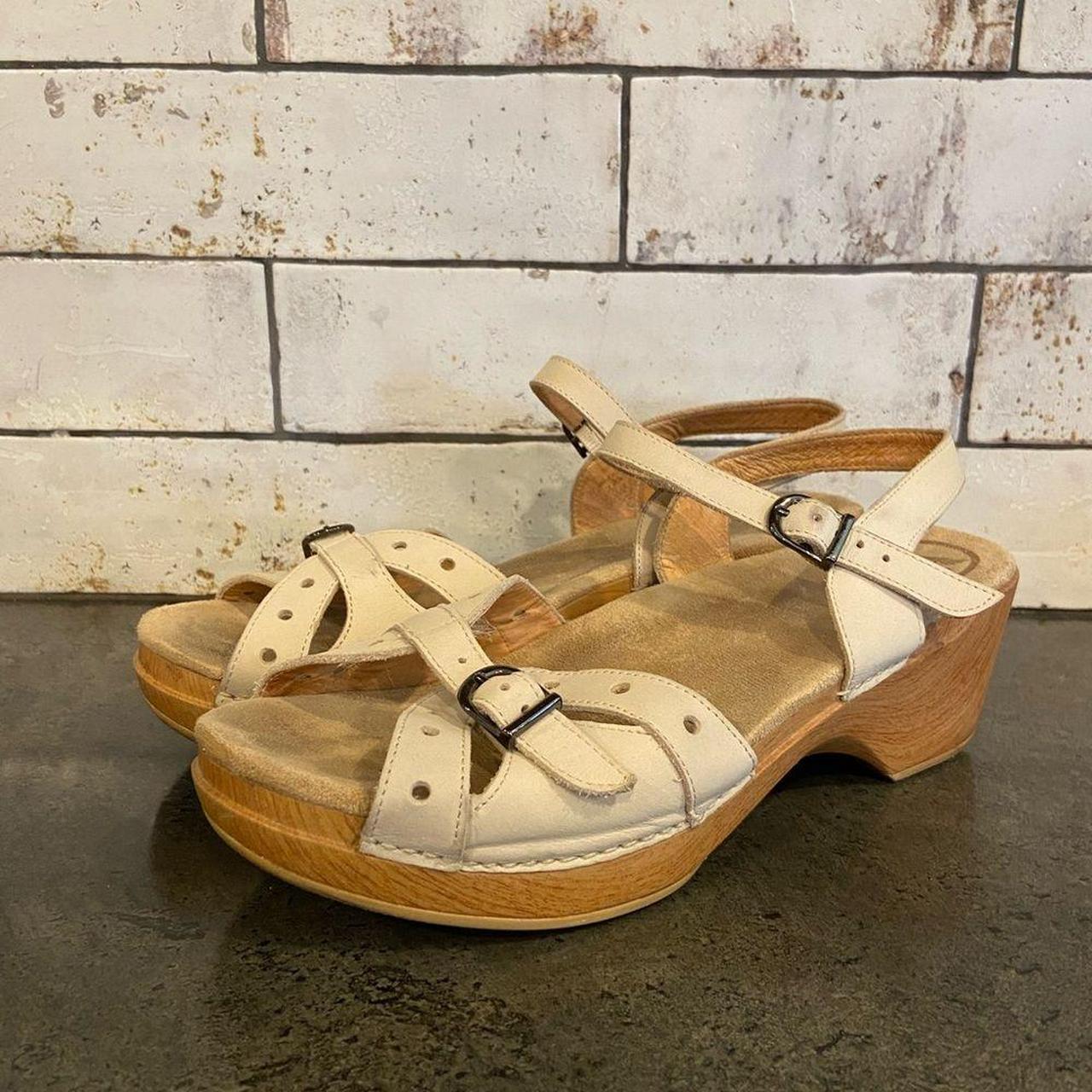 Dansko Sissy Strappy Cream Colored Boho Comfy. Depop