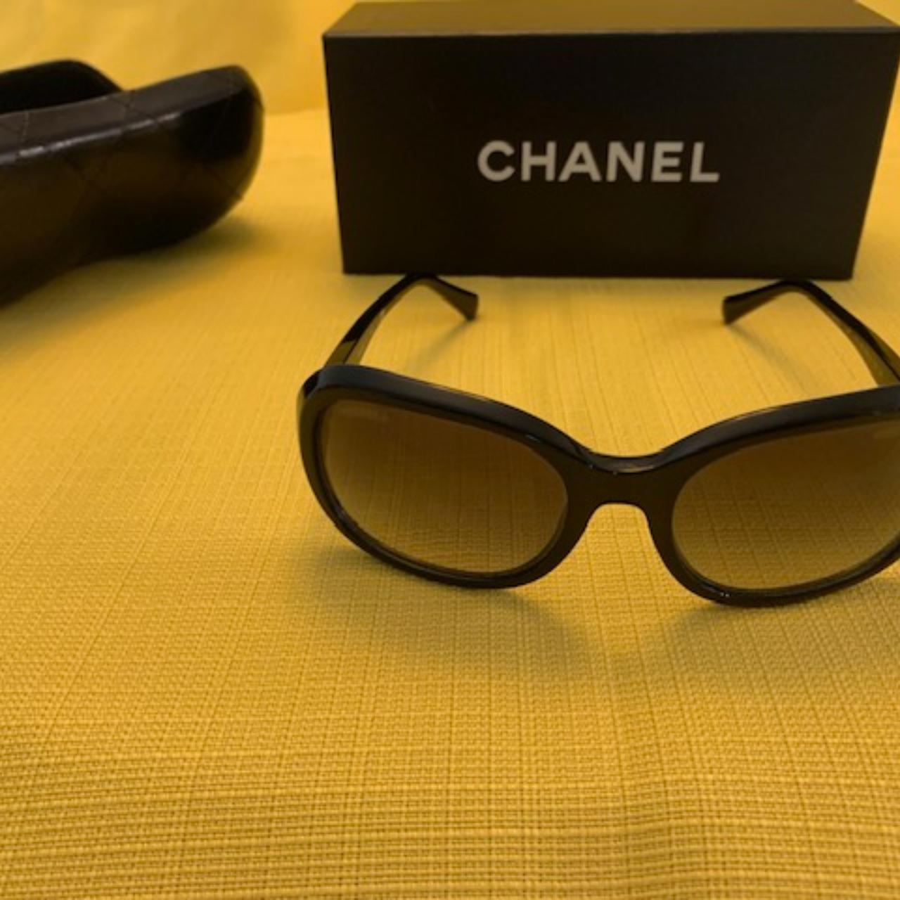 Chanel Sunglasses Model 5286 Black acetate Chanel... - Depop
