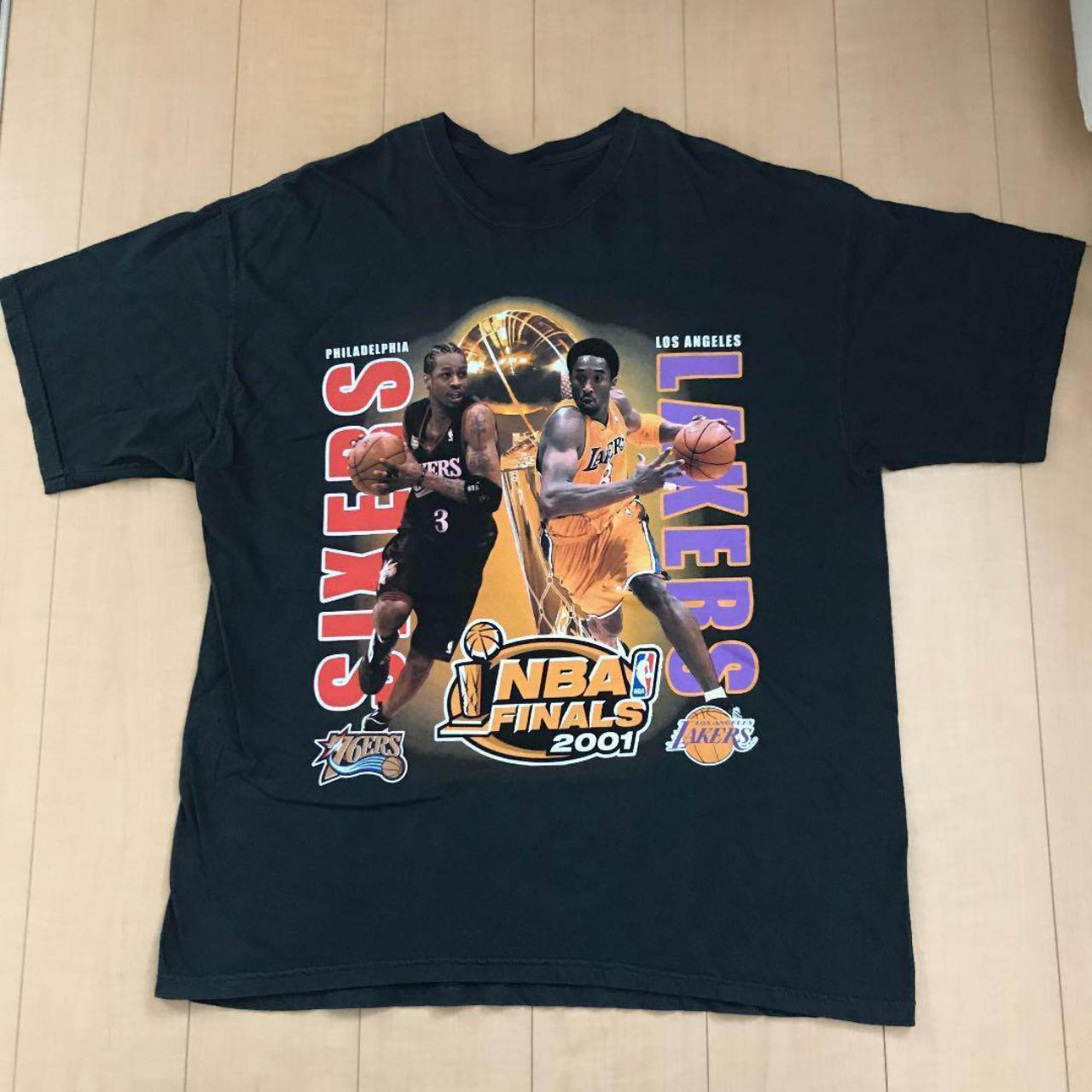 NBA Final 2001 Kobe Bryant Vintage T-shirt Due to... - Depop