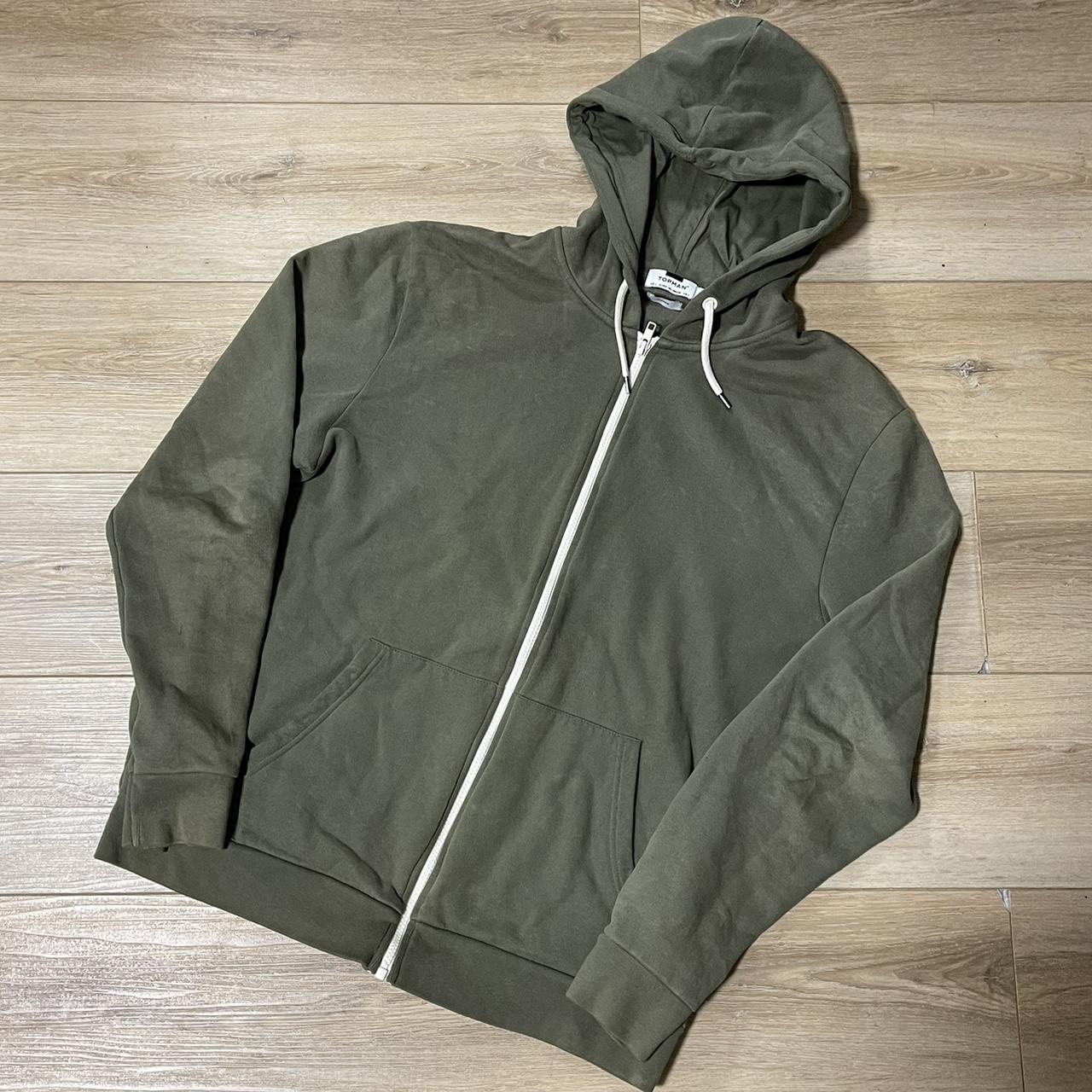 Topman discount khaki hoodie