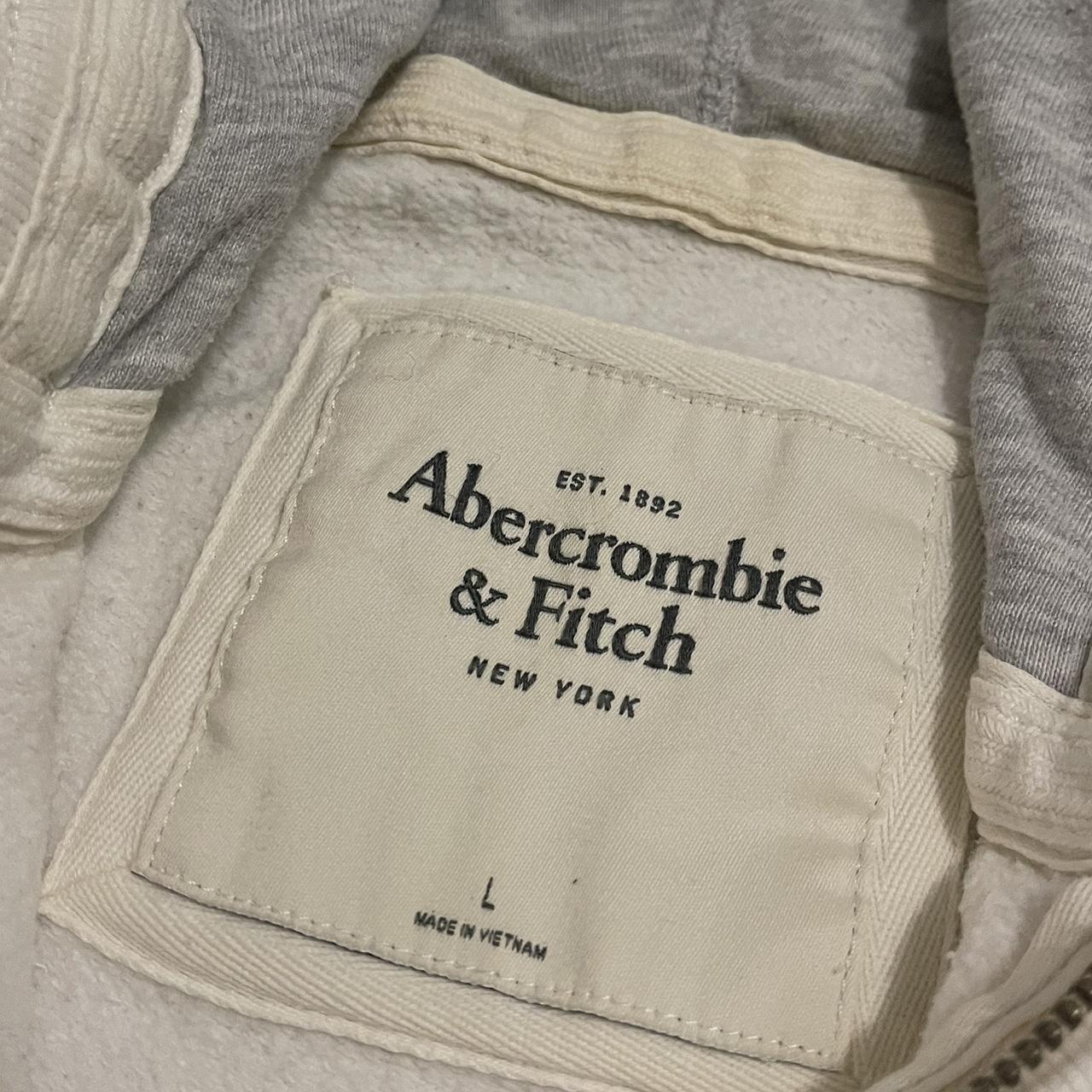 Abercrombie & Fitch Logo Zip Up Hoodie! Size Large,... - Depop