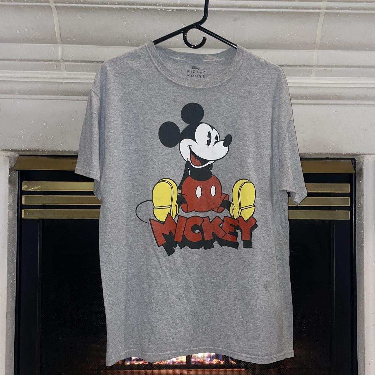 Disney Mickey Mouse shirt! In a stylish gray,... - Depop