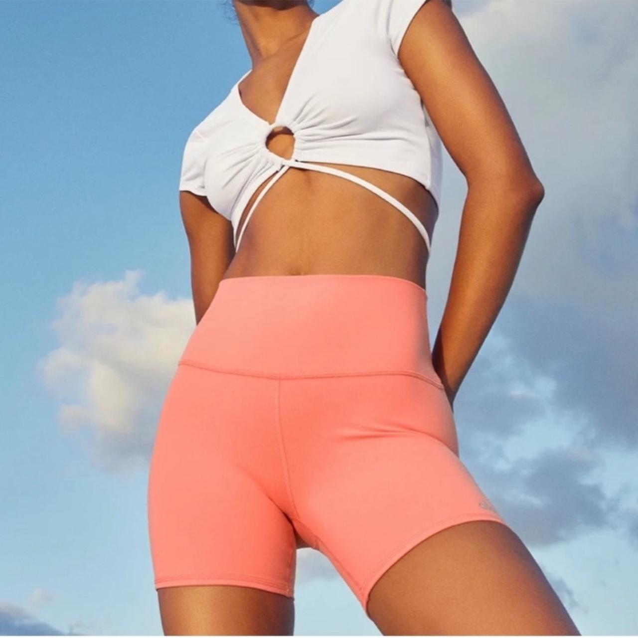 alo yoga sunny strappy bra size medium rtp 54 #pink - Depop