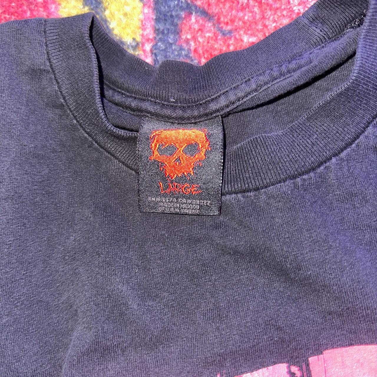 vintage early 2000 zero skateboarding shirt small... - Depop