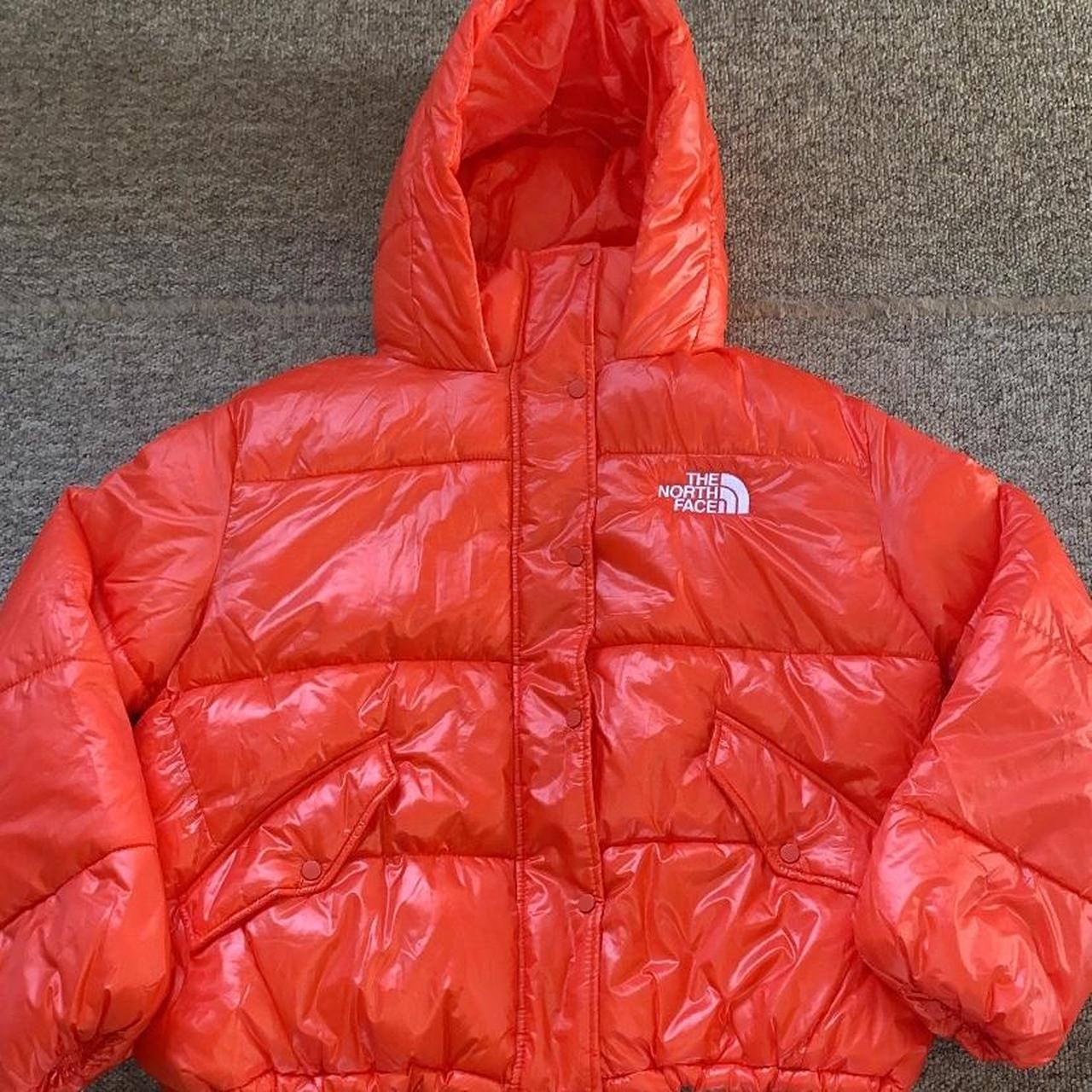 H M coat with north face logo. Oversized look. Best