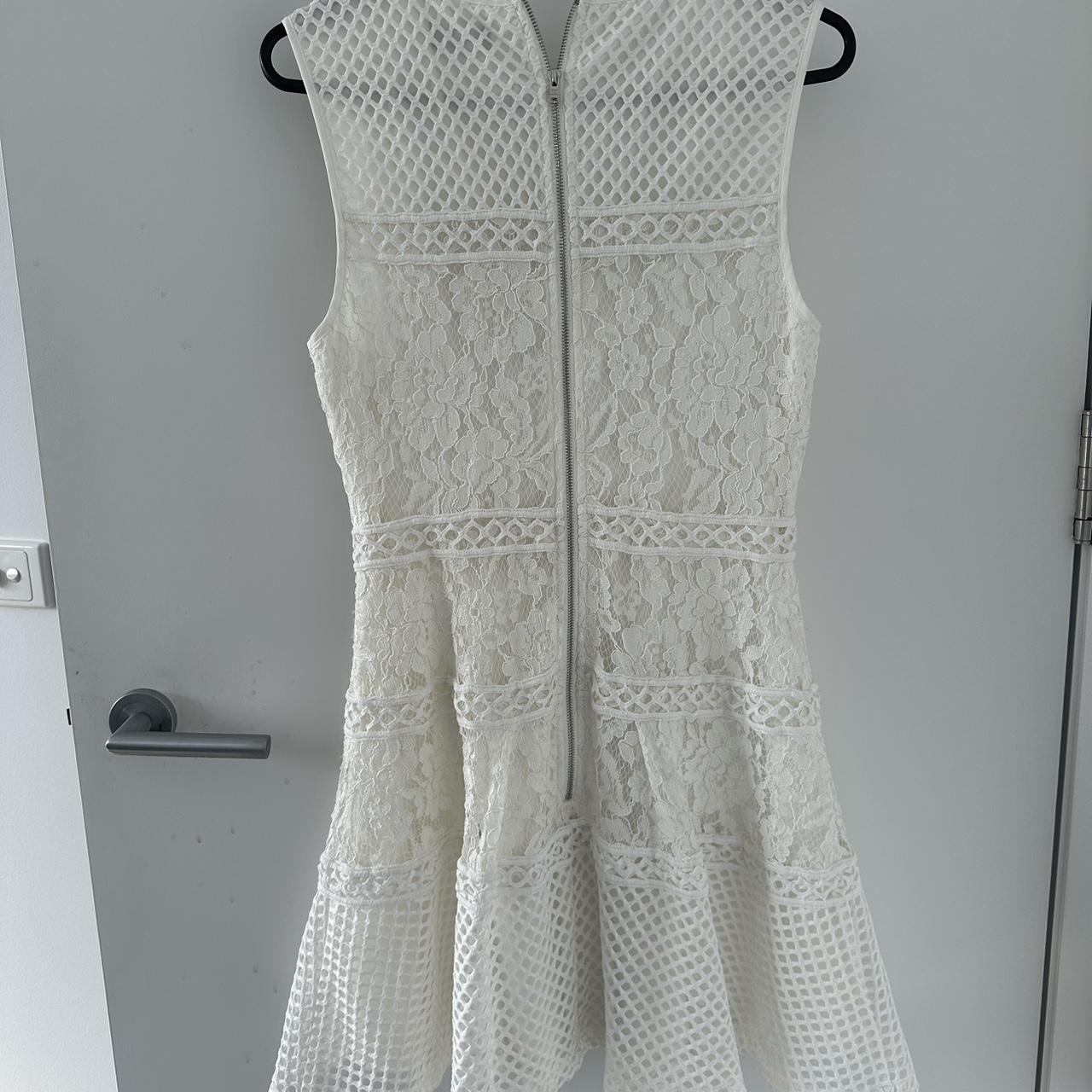 Dotti white lace dress Fit and flare style to the. Depop