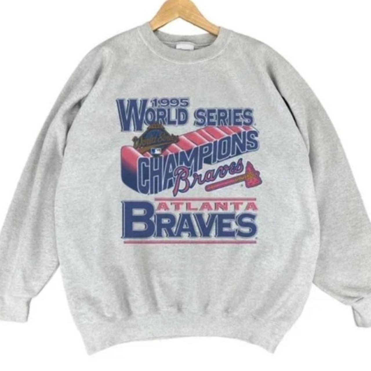 Vintage ATLANTA BRAVES Crew Neck sweatshirt - Depop