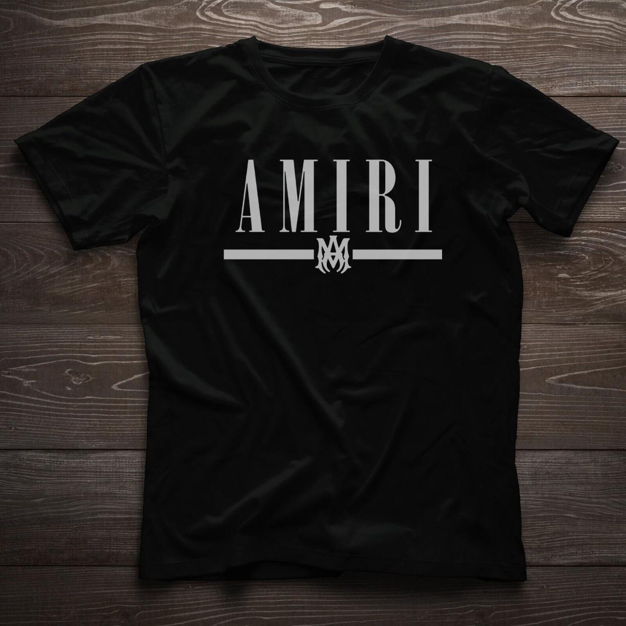 AMIRI!! T Shirt Fashion Brand New Logo Unisex Shirt... - Depop