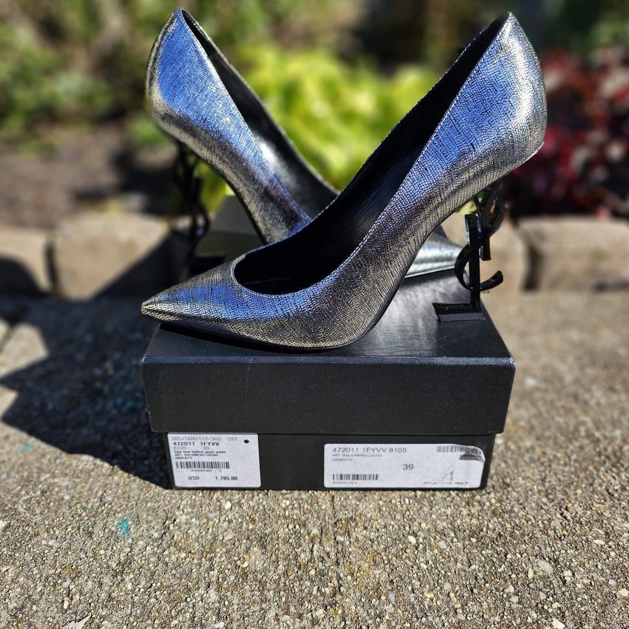 Ysl heel hot sale pump