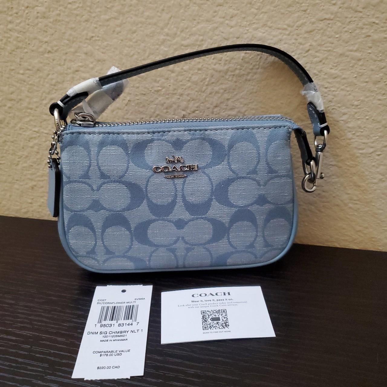 Coach Wristlet Nolita 15 2024 Signature Chambray