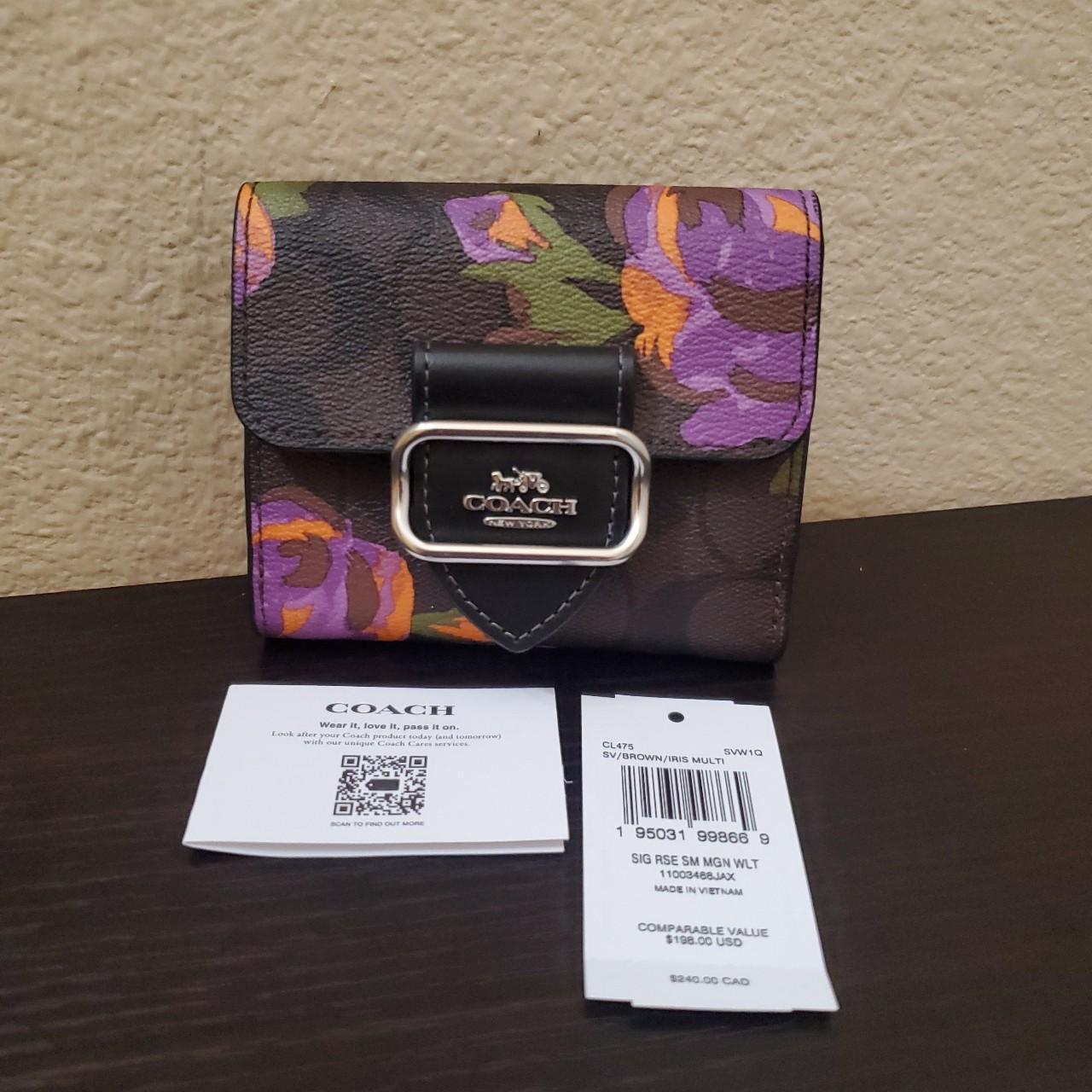 Coach Brand Iris Violet Coach Wallet Coach Wallet, Luxury, Bags