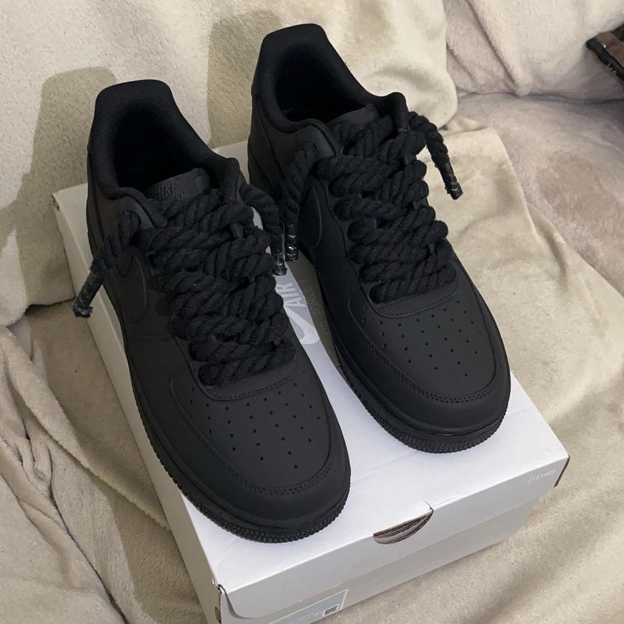 matte black air force 1s