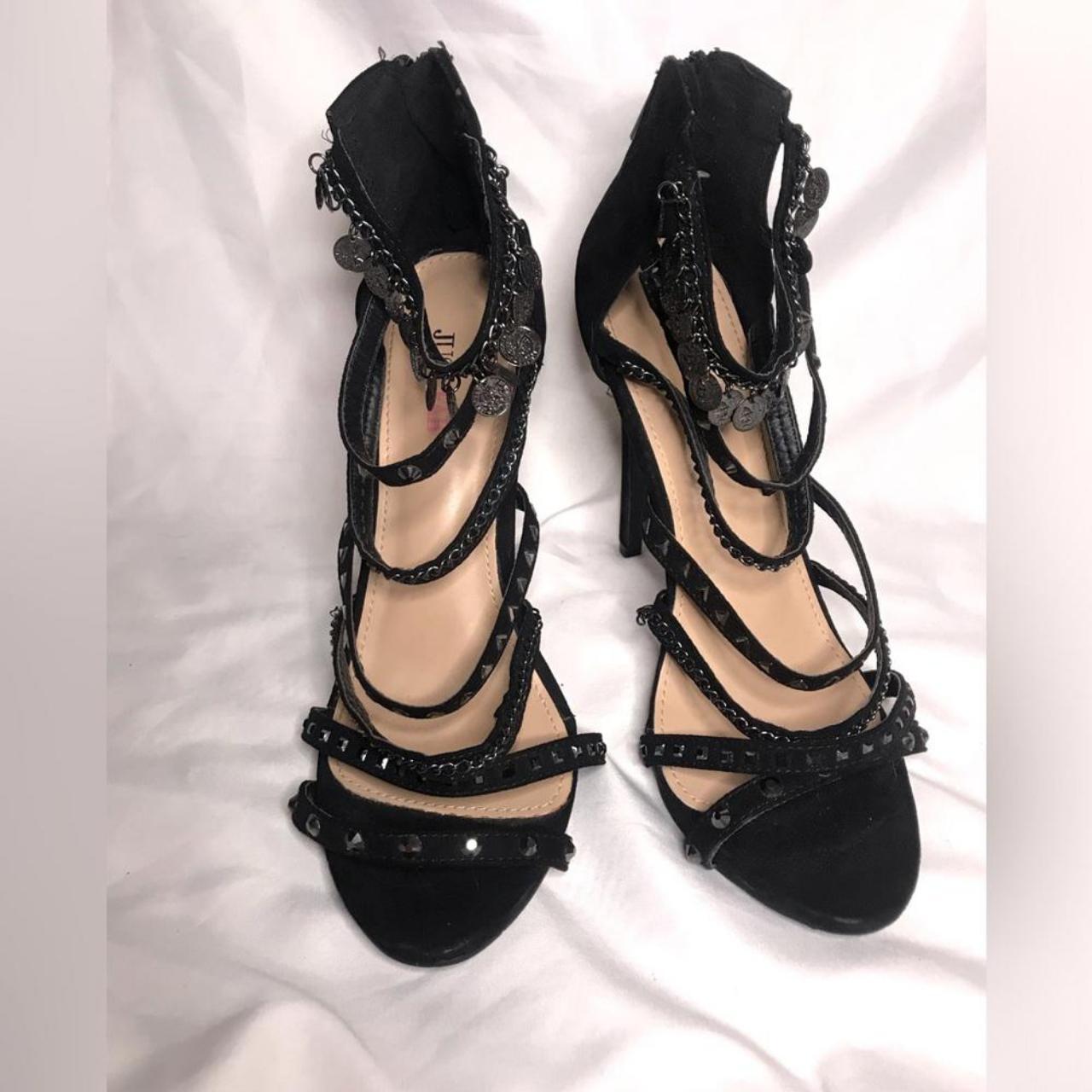 Justfab black heels best sale