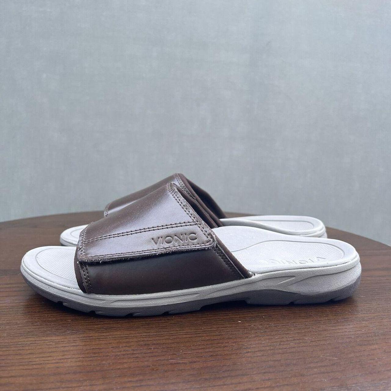 Vionic Men's Slides - Brown - US 7 – Vionic Stanl… - image 1