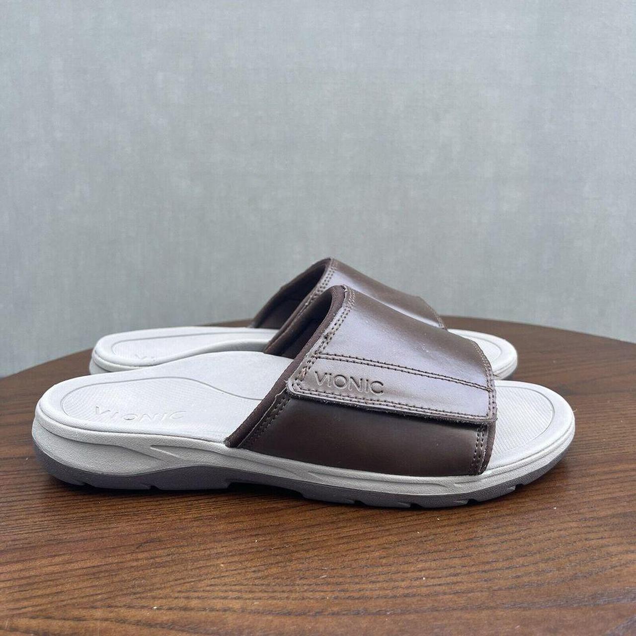 Vionic Men's Slides - Brown - US 7 – Vionic Stanl… - image 4