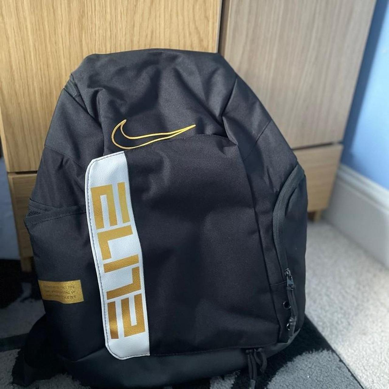 nike elite bag gold