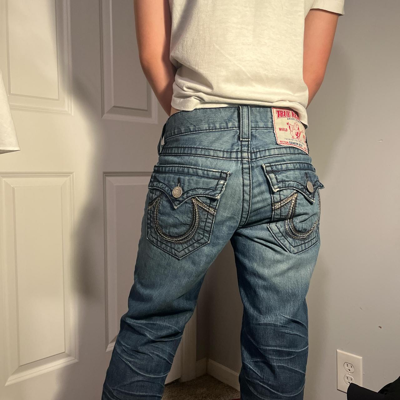 True Religion Rainbow beautiful pants Depop