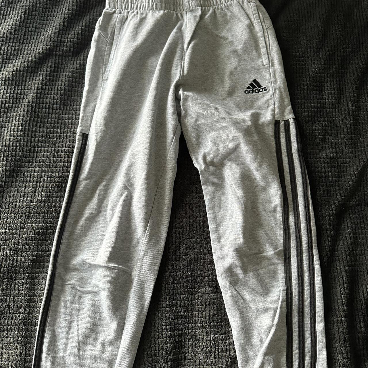 Adidas kids sweatpants, would fit a small or XS in... - Depop