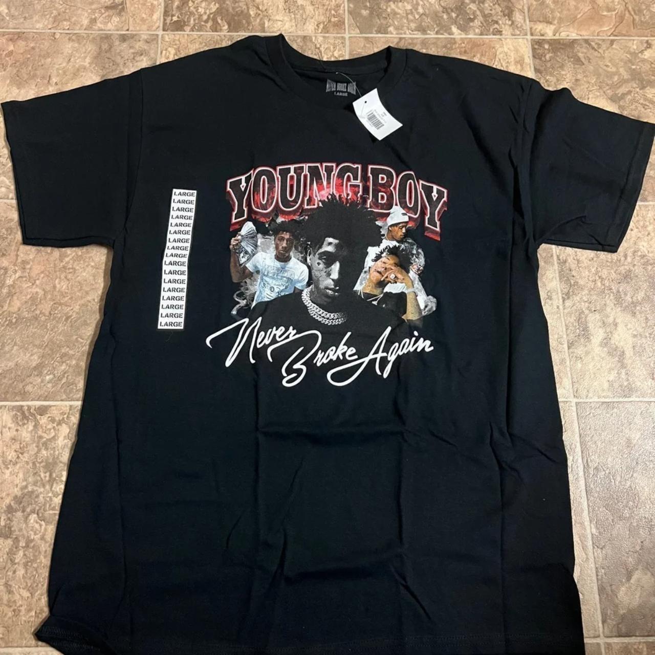 NBA YOUNGBOY Multi Graphic Rap Tee Deadstock with... - Depop