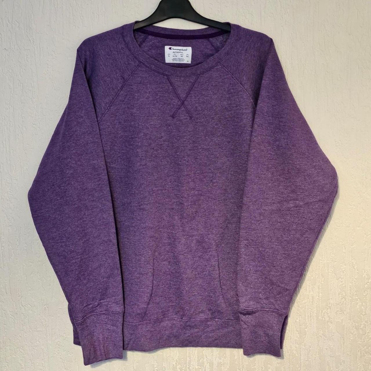 Purple Champion Jumper Unisex Size - USA XL This... - Depop