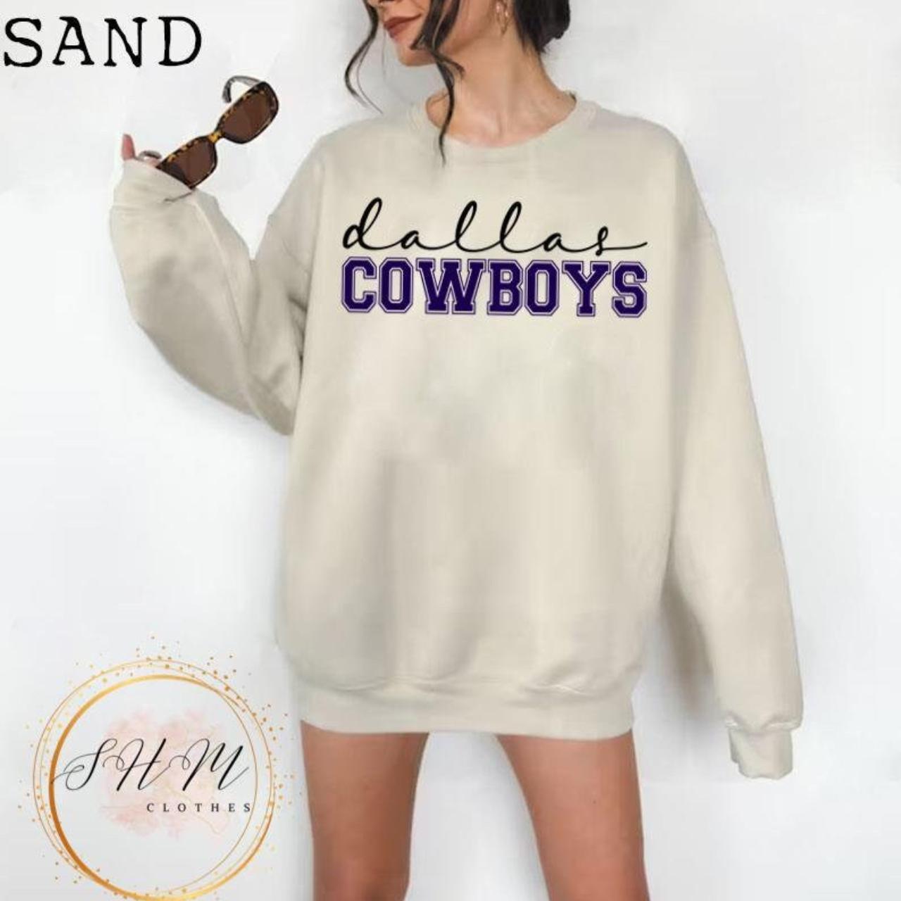 Vintage Dallas Cowboy Football Crewneck Sweatshirt  - Depop