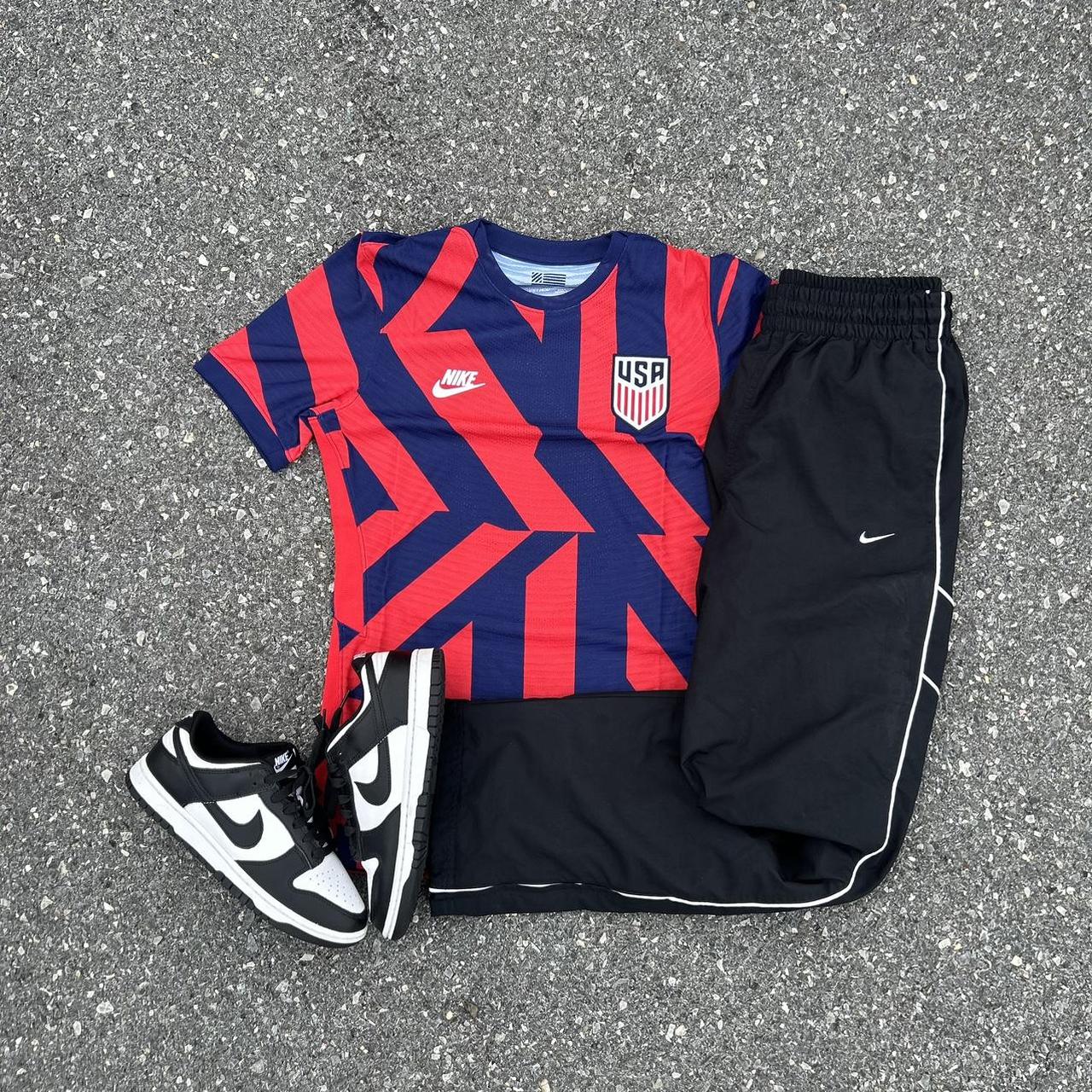 Nike USA Soccer Jersey " navy / red " great usa... - Depop