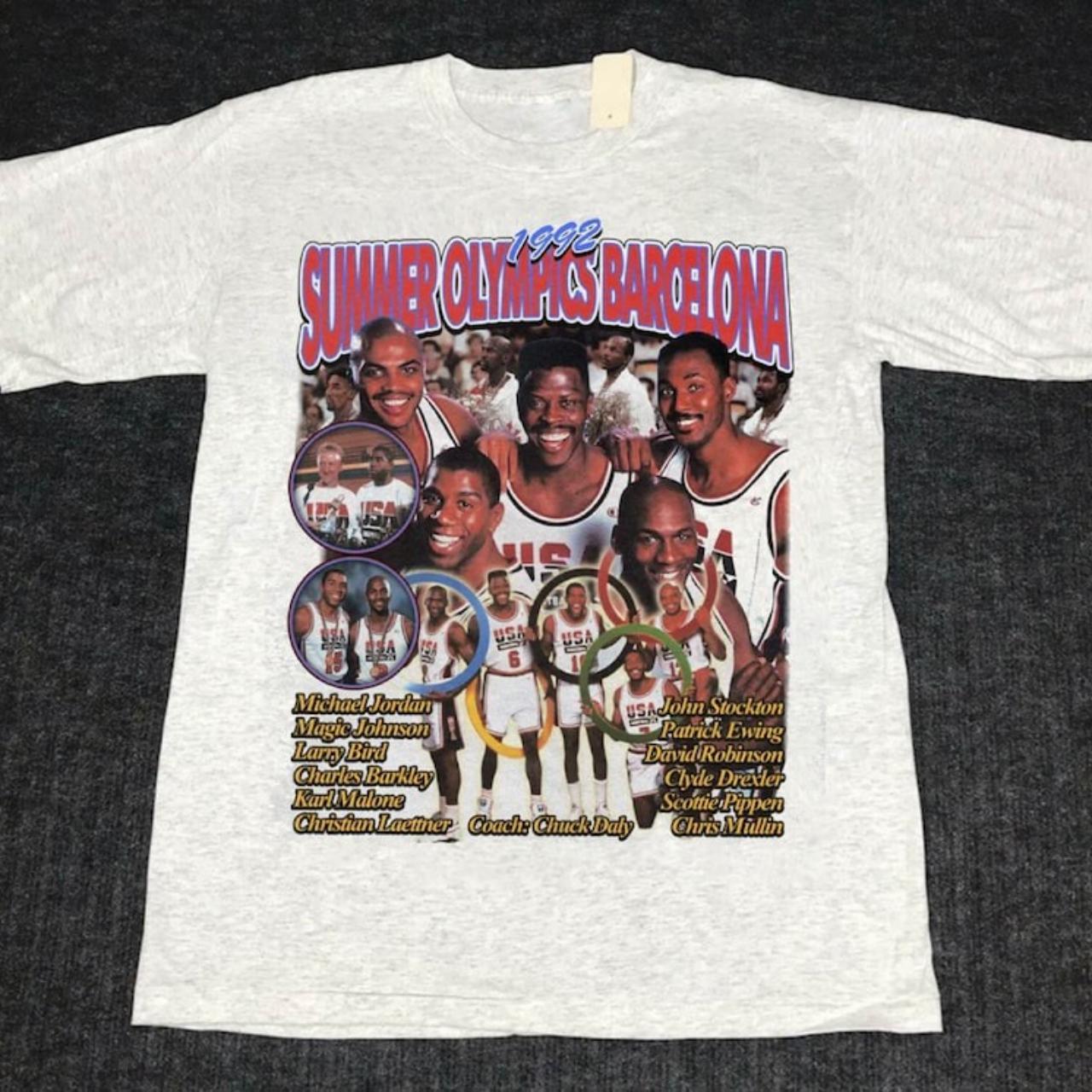 Vintage Dream Team NBA Unisex T Shirt, Shirt for Man... Depop