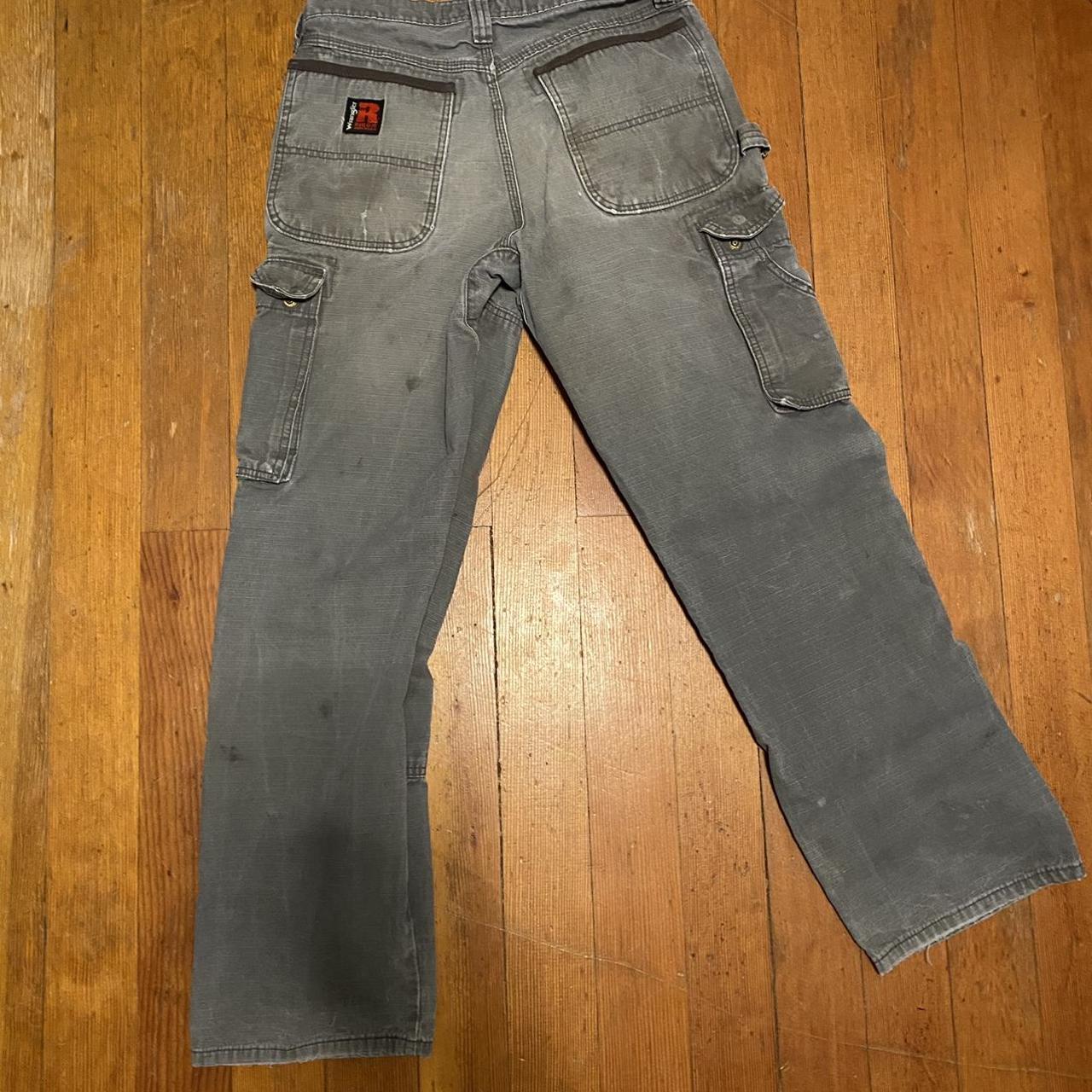 Wrangler Riggs Work Pants Size 31x32 Grey color... Depop