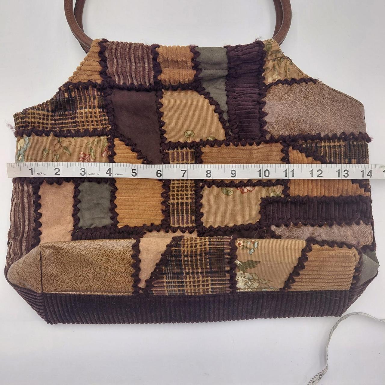 Women's Bag - Brown – Cappelli Patchwork Corduroy… - image 5