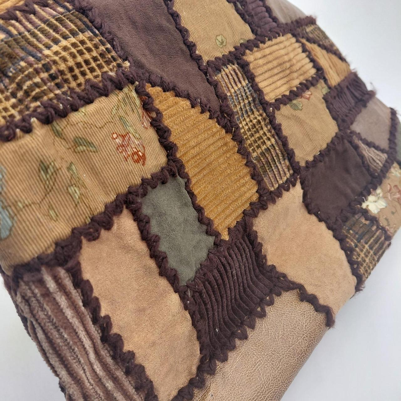 Women's Bag - Brown – Cappelli Patchwork Corduroy… - image 7