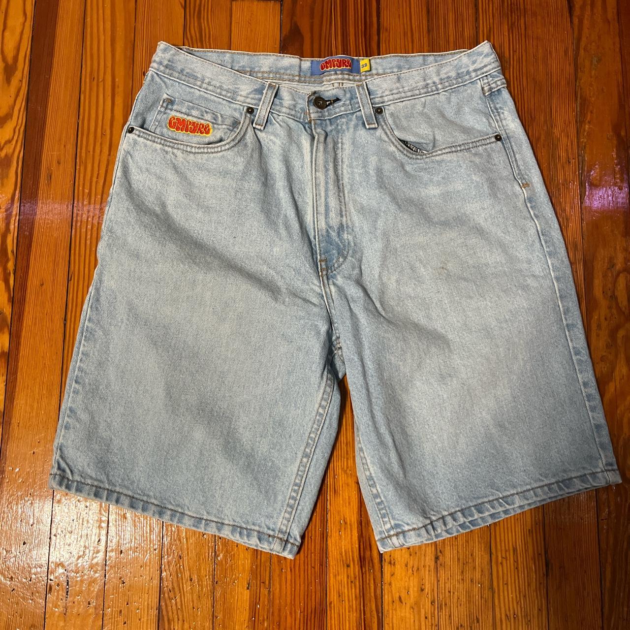 EMPYRE Light Blue Denim Size 32’ Jorts Jean Shorts;... - Depop