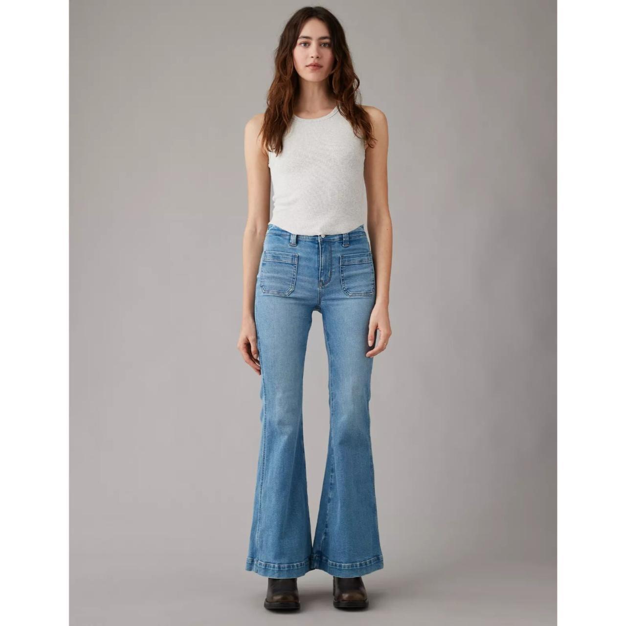 American Eagle Next Level Festival Flare Jean Depop